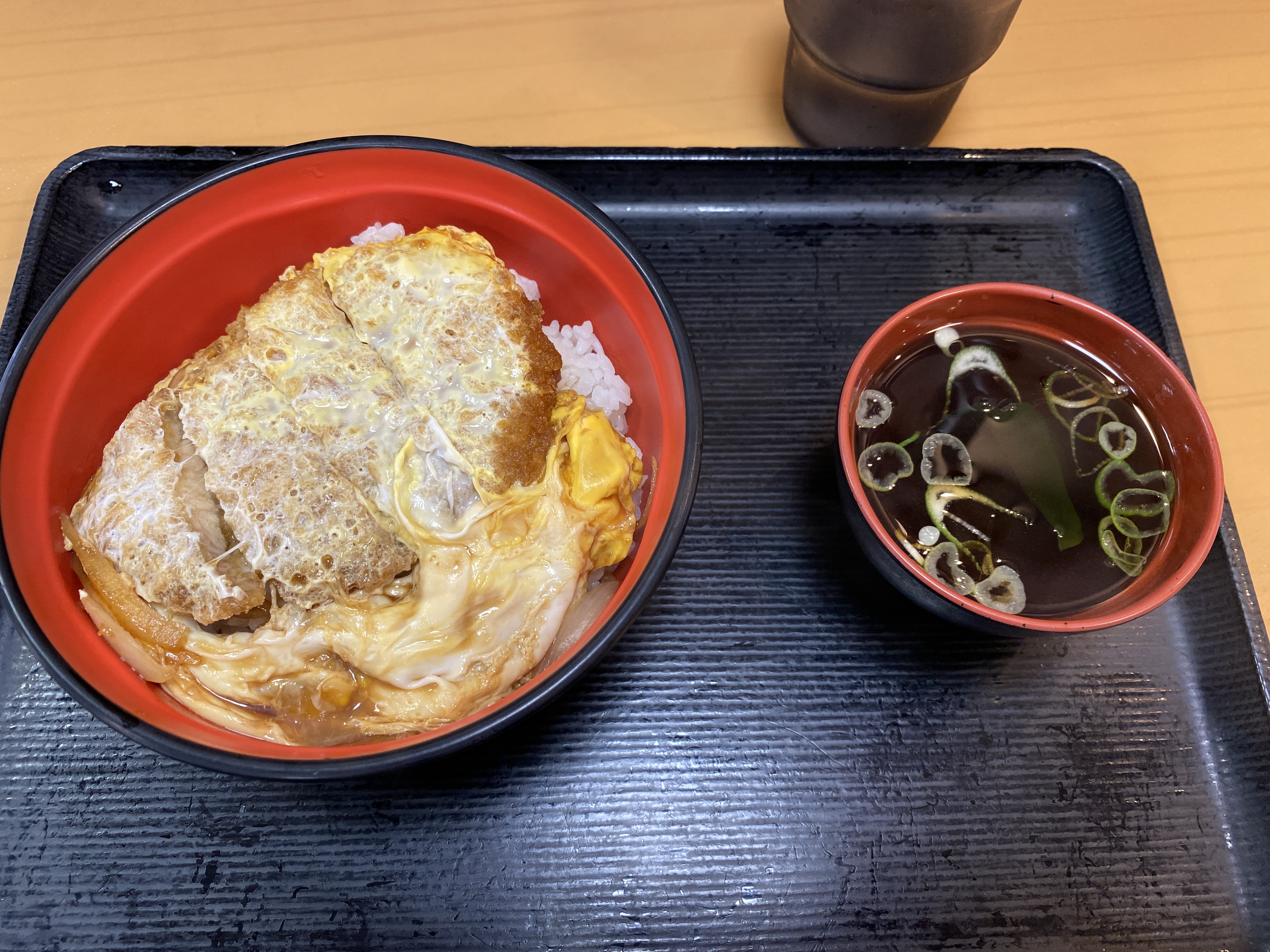 単品かつ丼スープ付き