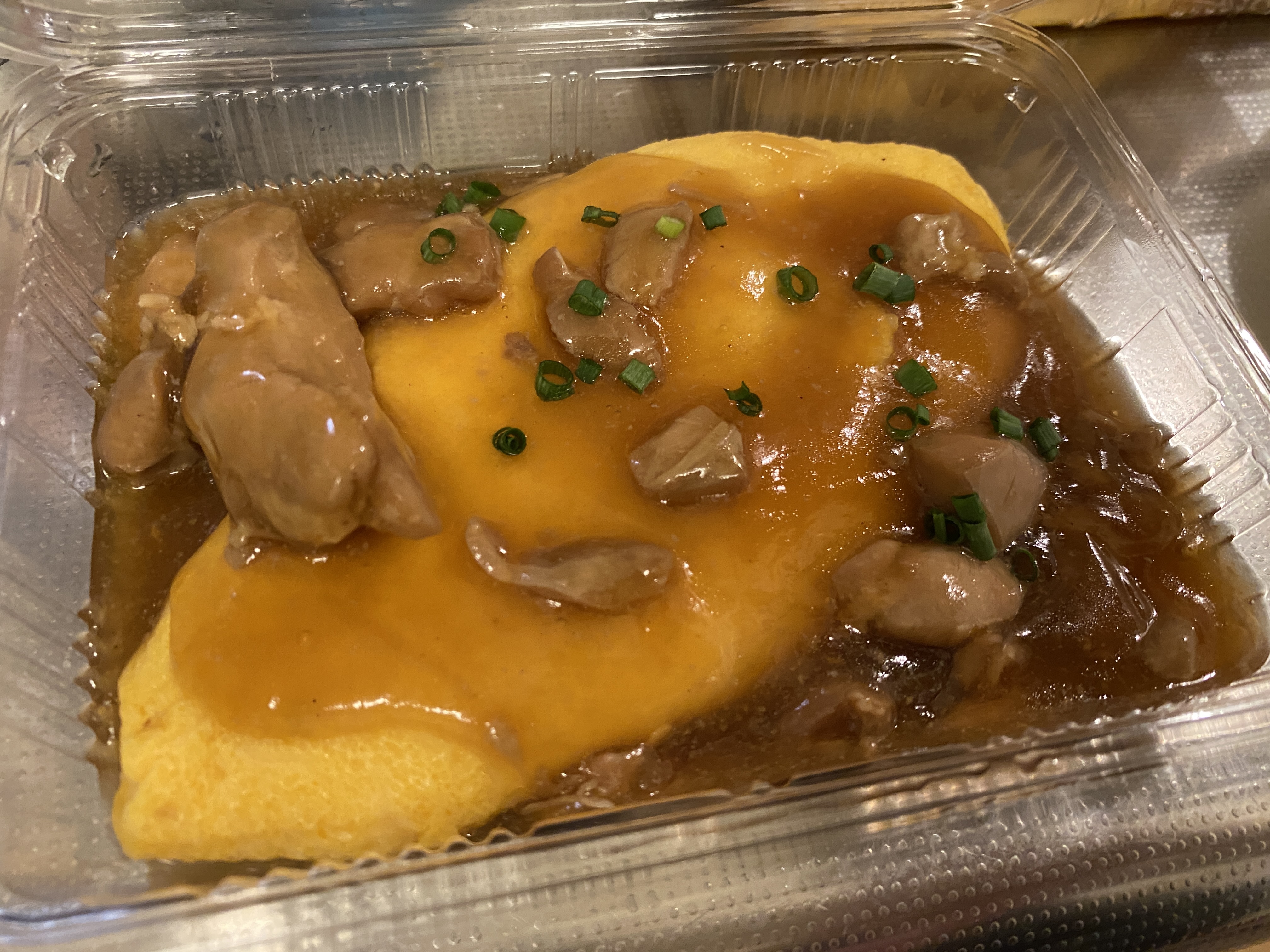 和風あんかけ オムライスの上