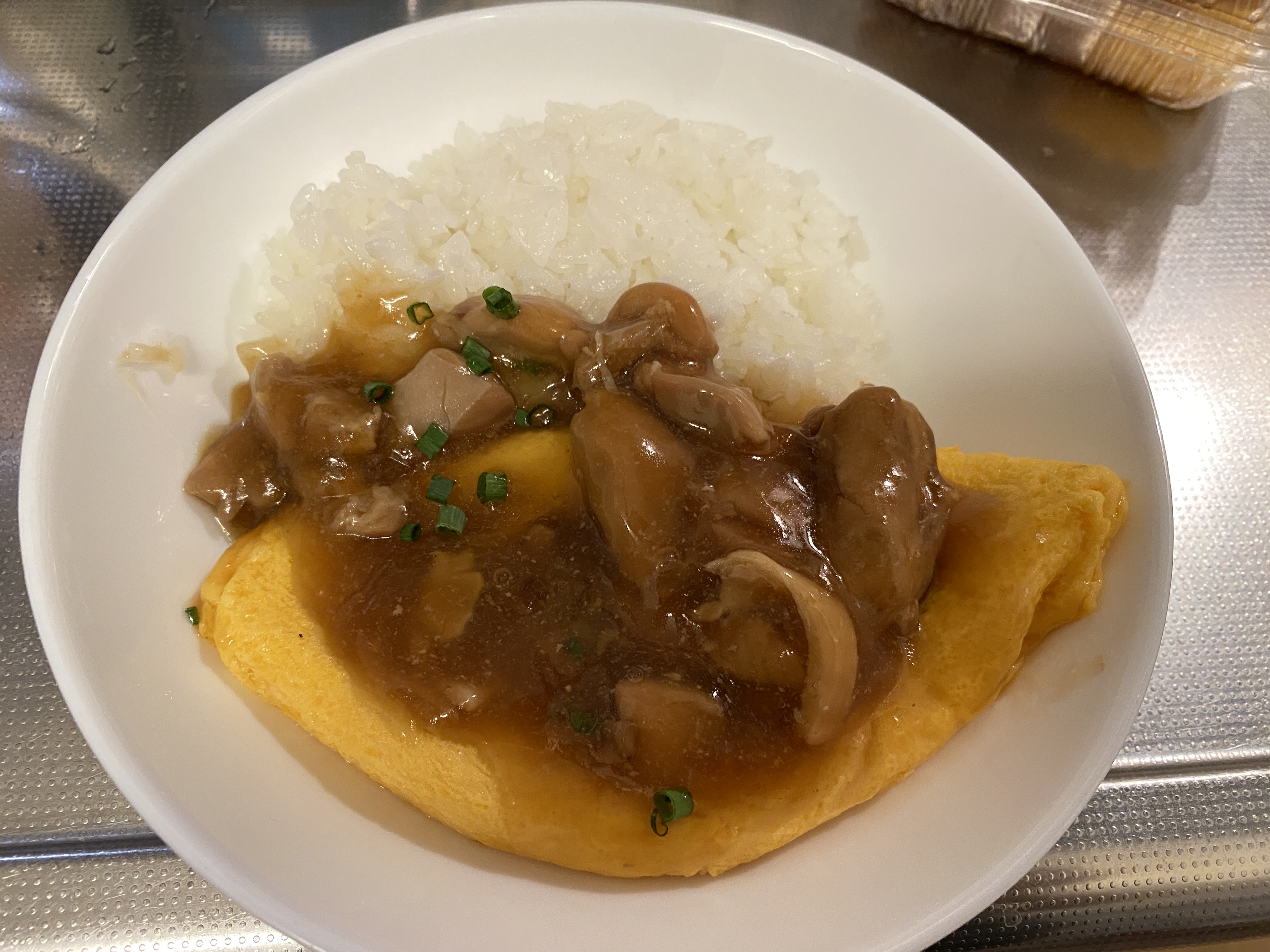 和風あんかけ オムライスの上とご飯