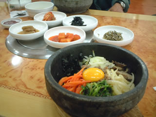 夕飯　ビビンバ