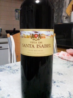 赤ワイン　SANTA ISABEL（サンタ・イザベル）
