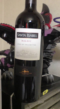 赤ワイン「SANTA ISABEL MALBEC（サンタ・イザベル　マルベック）」
