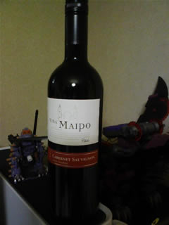 チリの赤ワイン　VINA MAIPO 2007 Cabernet Sauvignon（ビニャ　マイポ）