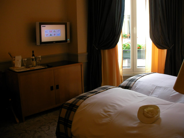 フランスのホテル「スクリブ」の部屋