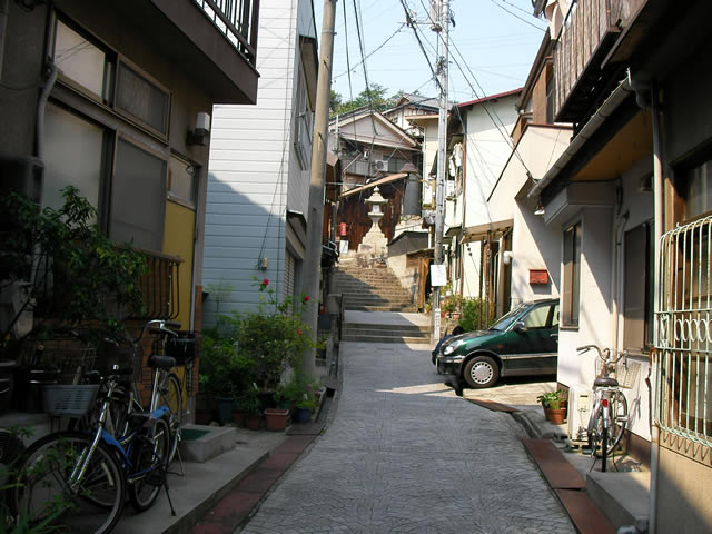 尾道の町の階段