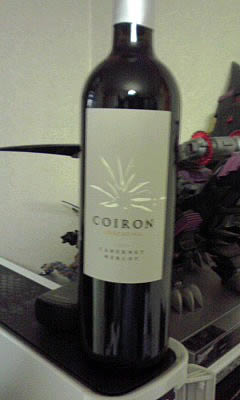 アルゼンチンの赤ワイン「COIRON CABERNET MERLOT 2008（コイロン カベルネ・ソーヴィニヨン・メルロ-）」