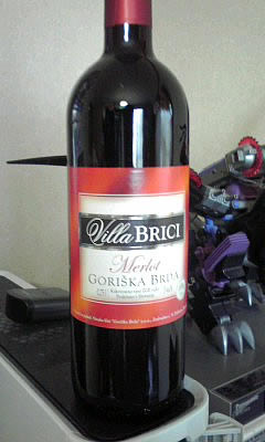 スロヴェニアの赤ワイン「Villa Brici Merlot(ヴィラ・ブリチ・メルロ-)2006」