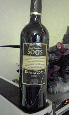 スペインの赤ワイン「SOLIS Reserba(フラン・フランシスコ ソリス・レセルバ)2003」