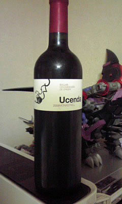 スペインの赤ワイン「Ucenda（ウチェンダ）2008」