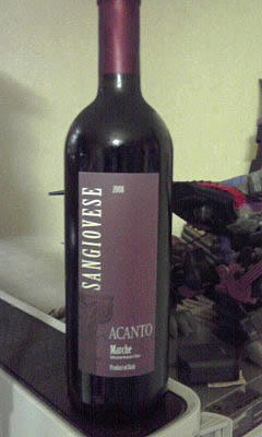イタリアの赤ワイン「Acanto Marche（アカント・マルケ）2008」