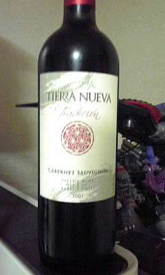 チリの赤ワイン「TIERRA NUEVA TRADITION CABERNET SAUVIGNON(ティエラヌエバ・トラディション カベルネソーヴィニヨン)2007」