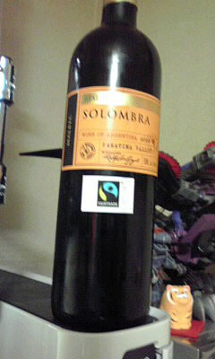 アルゼンチンの赤ワイン「SOLOMBRA RESERVA MALBEC(マルベッグ・レゼルバ)」