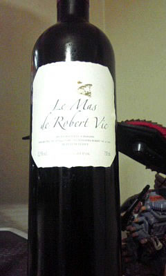 フランスの赤ワイン「Le mas de Robert Vic(レ・マ・ド・ロベール・ヴィク)2008」