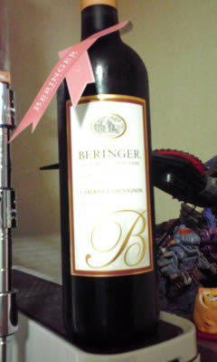 アメリカの赤ワイン「BERINGER CALIFORNIA CABERNET SAUVIGNON(ベリンジャー カリフォルニア・カベルネ・ソーヴィニヨン)2008」