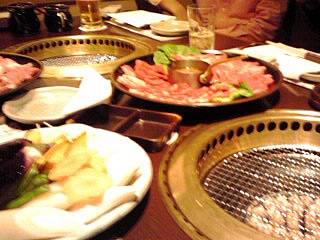 焼肉の万世牧場 大皿盛り合わせAと野菜