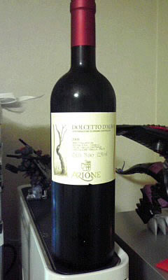 イタリア ピエモンテの赤ワイン「Dolcetto D'Alba Arione（ドルチェット・ダルバ・アリオネ）2008」