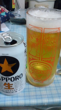 W62Sで撮影したサッポロ黒ラベル