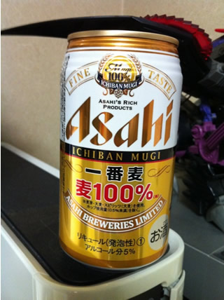 第三のビール系「asahi 一番麦 麦100%」