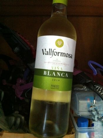スペインの白ワイン「VINA BLANCA DE Vallformasa（ヴィーニャ・ブランカ 2010）」