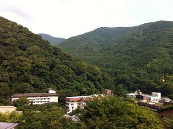 金湯苑の部屋からの眺め