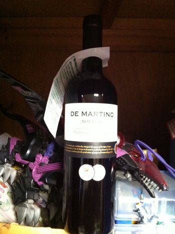 チリの赤ワイン「De Martino CABERNET SAUVIGNON NOUVEAU（デ・マルテイノ カベルネ ソーヴィニヨン スーヴォ）2011」