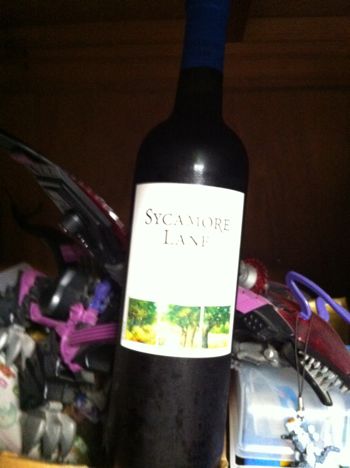 アメリカ カリフォルニアの赤ワイン「SYCAMORE LAANE MERLOT（シカモア･レーン･メルロー）2009」