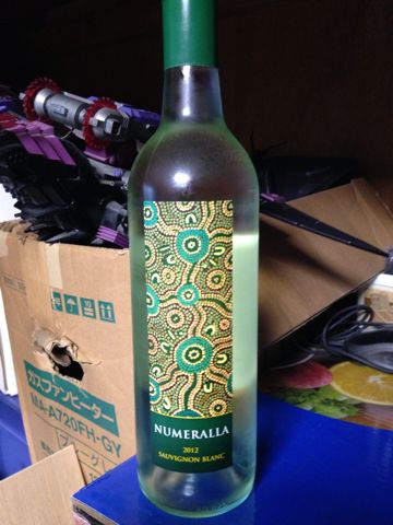 オーストラリアの赤ワイン「NUMERALLA SAUVIGNON BLANC 2012（ヌメララ・ ソーヴィニヨン・プラン）」