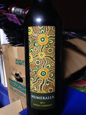 オーストラリアの赤ワイン「NUMERALLA SHIRAZ CABERNET 2011（ヌメララ・ シラーズ・カベルネ）」