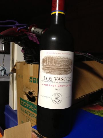 チリの赤ワイン「Los Vascos Cabernet Sauvignon（ロス ヴァスコス カベルネ・ソーヴィニヨン）2011」