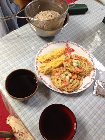 天ぷら蕎麦、海鮮かき揚げ