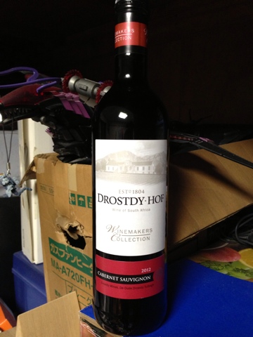 南アフリカの赤ワイン「DROSTDY-HOF Cabernet Sauvignon（ドロスディ・ホッフ カベルネ・ソーヴィニヨン）2012」