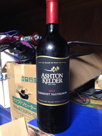 南アフリカの赤ワイン「ASHTON KELDER CABERNET SAUVIGNON（アシュトン ケルダー  カベルネ・ソーヴィニヨン）2012」