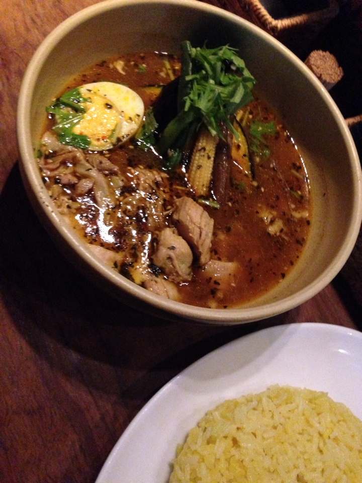 骨なしチキンのスープカレー