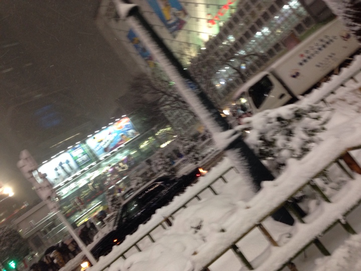 渋谷雪景色