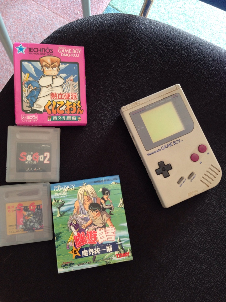 初代ゲームボーイと熱血硬派くにお君とかサガ2とか