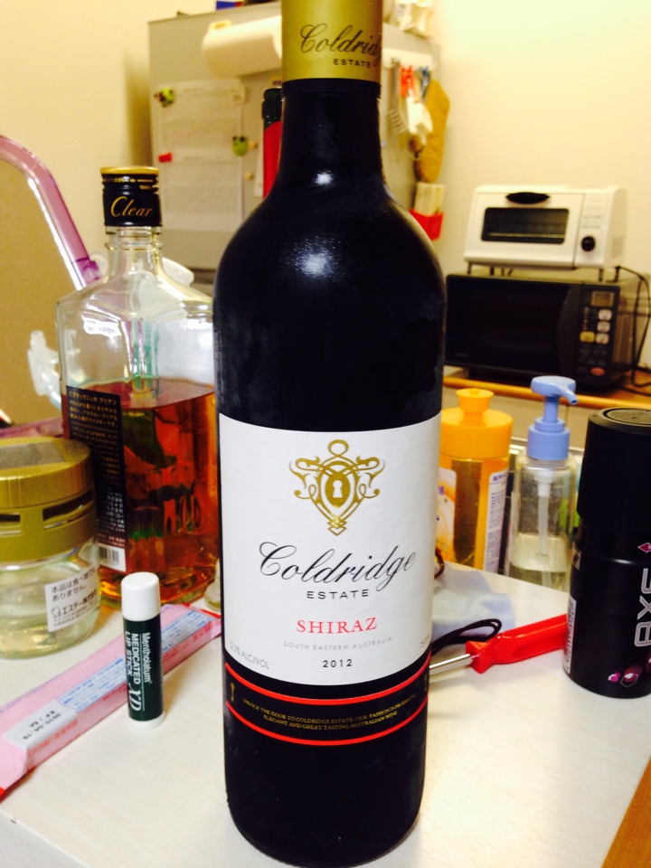 オーストラリアの赤ワイン「Coldridge ESTATE Shiraz（コールドリッジ エステート シラーズ）2012」」
