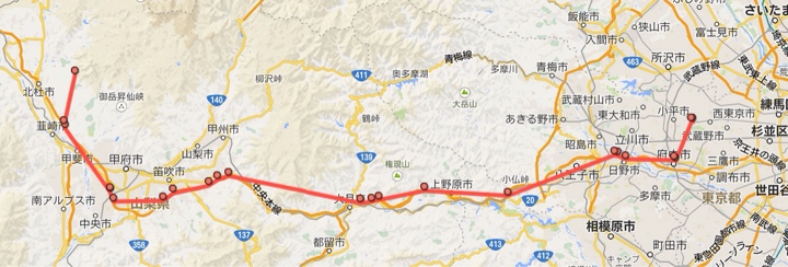 6月21日レンタカーでキャンピングカー借りて山梨 キャンピカ明野ふれあいの里へ