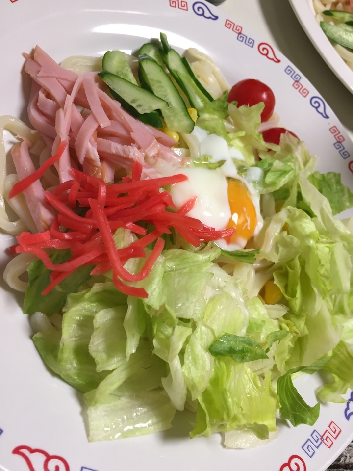 夕飯のうどん