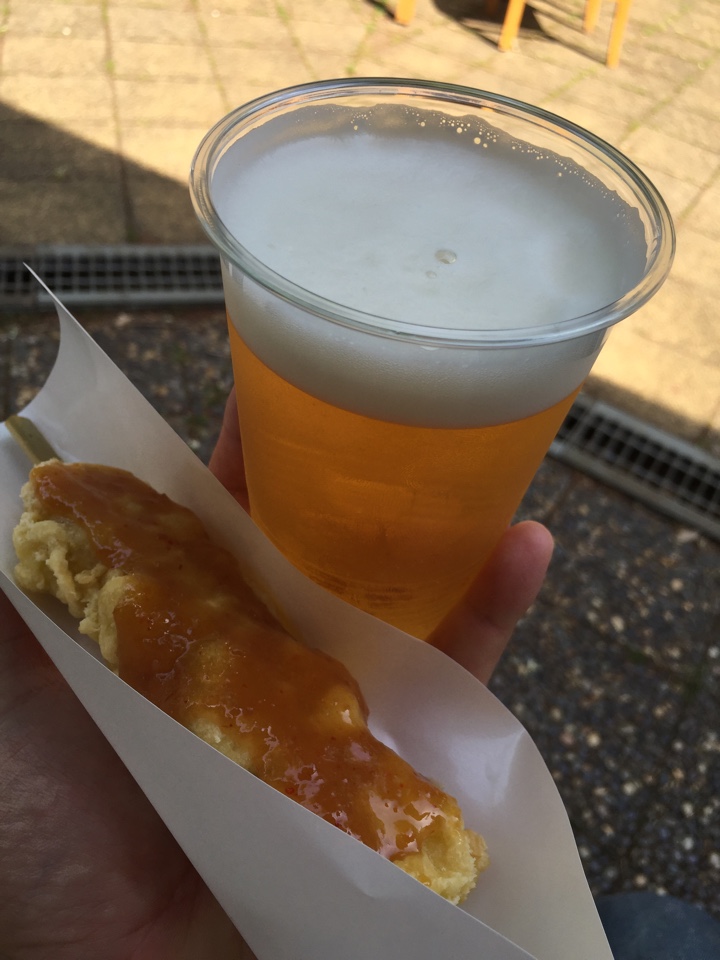 ビールとみそぽてと