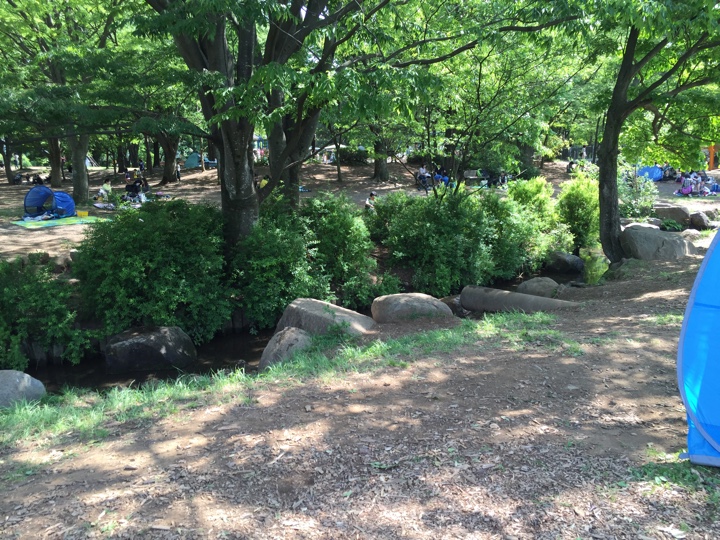 航空公園水場の遊び場