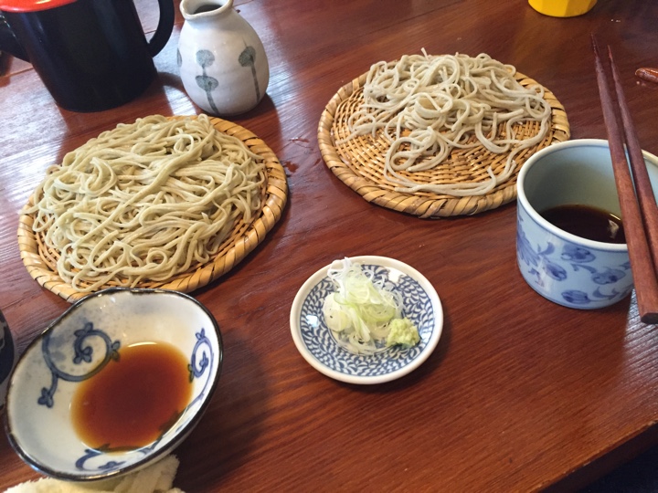 二種せいろ（群馬県赤城産蕎麦、千葉県成田産蕎麦）