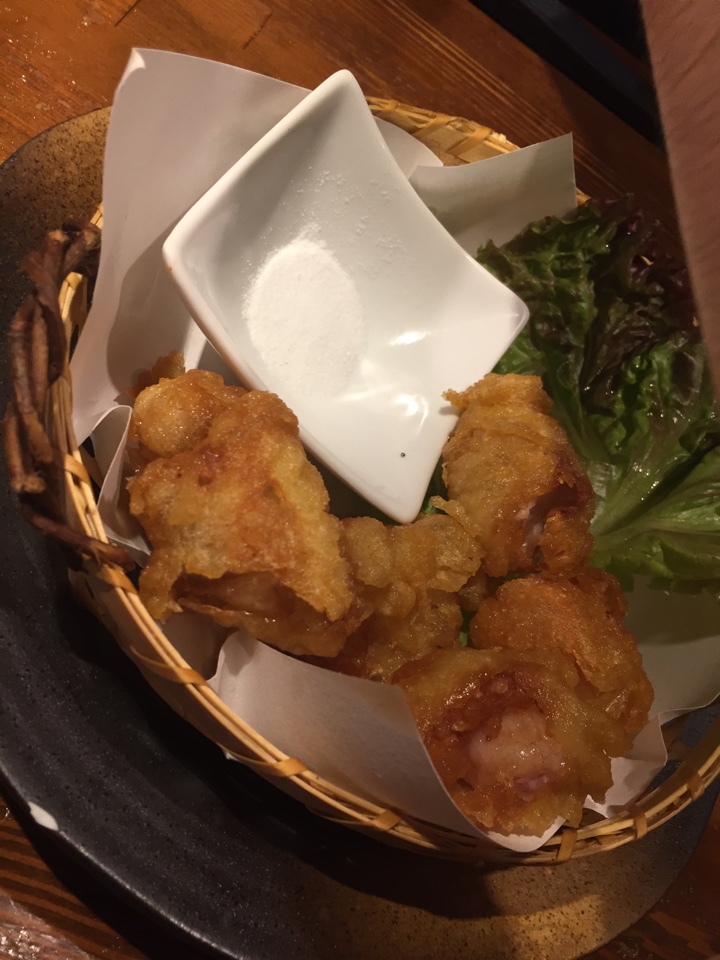 ホルモンの天ぷら