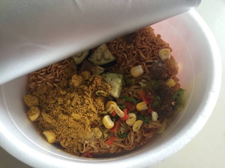 チキンラーメンBBQ風カレー味