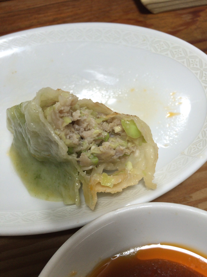 手打三色大餃子