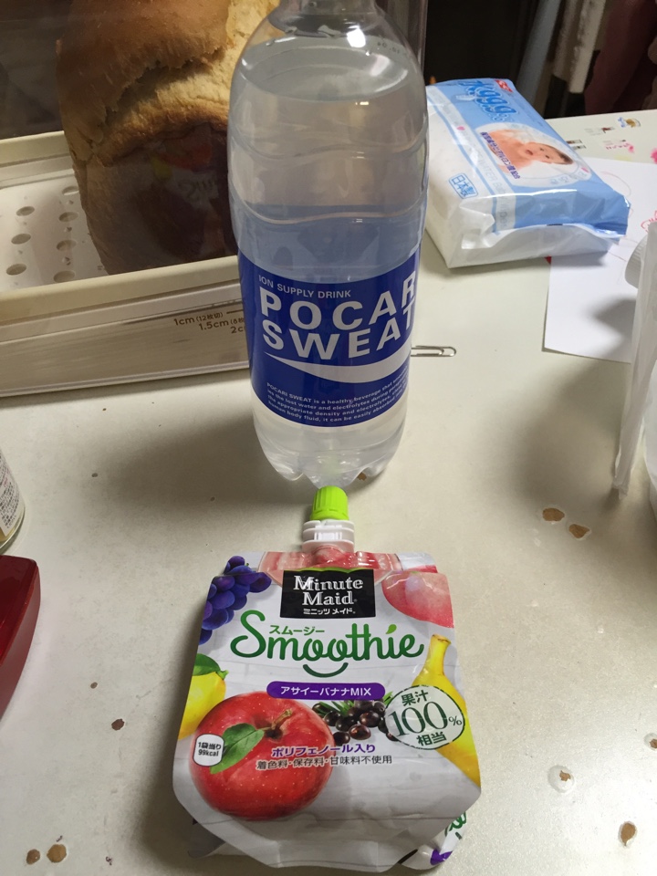 ポカリとミニッツメイド スムージーアサイーバナナMIX