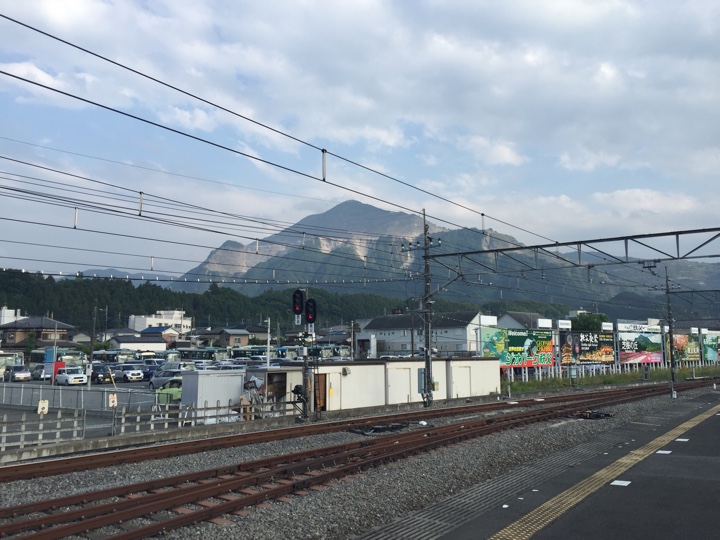 西武秩父駅ホームからの眺め