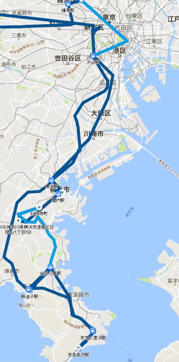 京急長沢方面まで仕事で行った日