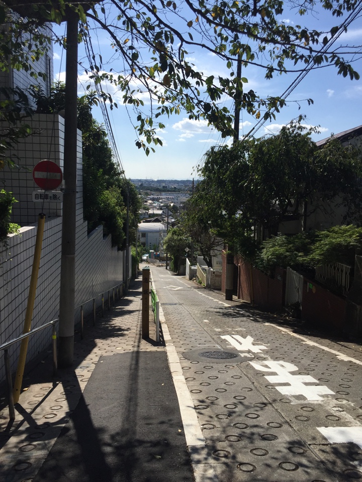 田園調布 急坂