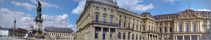 ドイツ ヴェルツブルクのレジデンス（Googleフォトによるパノラマ生成）