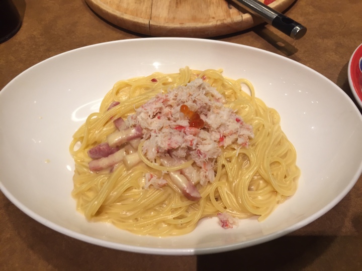 焼きずわいカルボ